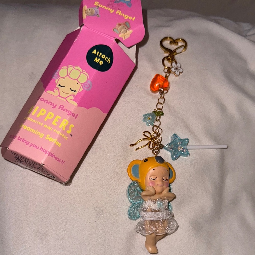 Angel Jewelry Yellow and Blue Charm